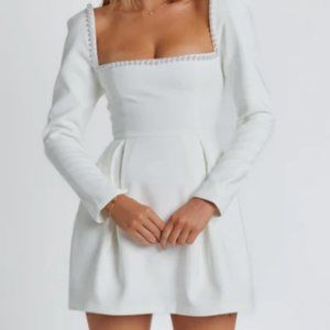 THE ULTIMATE MUSE PEARL DRESS - WHITE